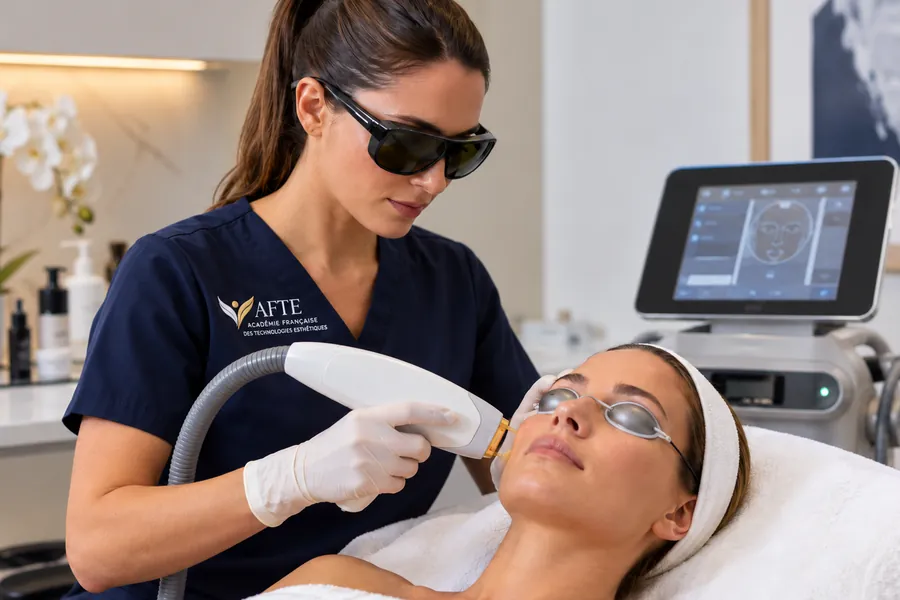 Épilation au laser encadrée en formation